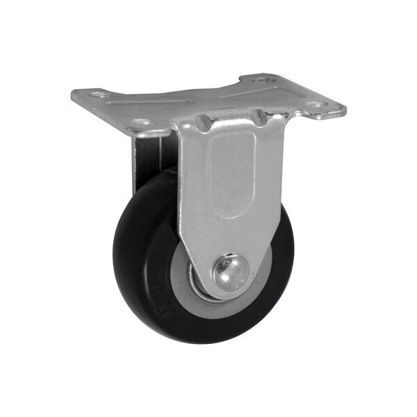 3"x1.25" Polyurethane ON POLYOLEFIN Wheel, Rigid Caster, Light/Med